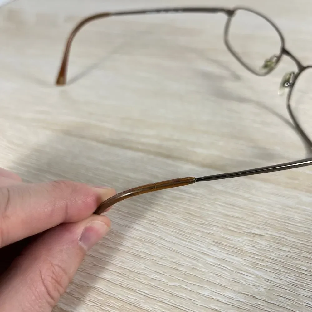 Ray-Ban RB6020 2505 Eyeglasses Brown Metal Flex Hinge 53-19-135